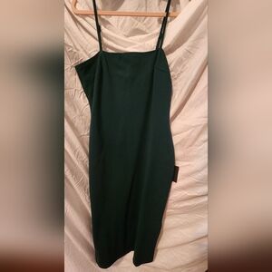 Emerald Green, fitted dress